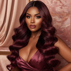 Burgundy Body Wave Bundle Deals - PRINCIS AURA