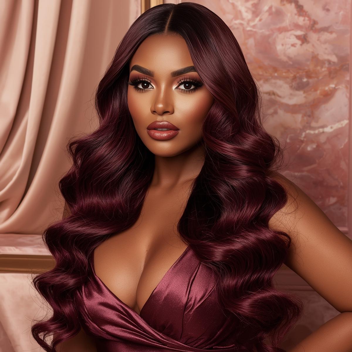 Burgundy Body Wave Bundle Deals - PRINCIS AURA