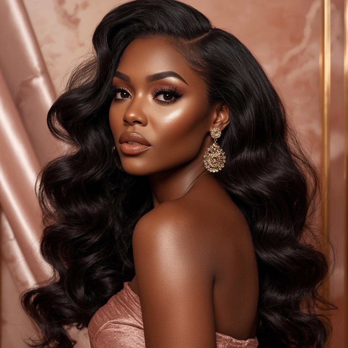 Jet Black Body Wave Bundle Deals - PRINCIS AURA