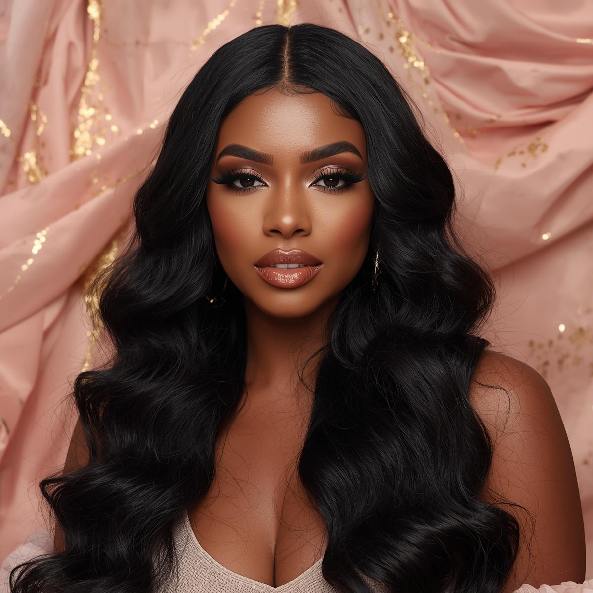 Jet Black Body Wave Bundles - PRINCIS AURA