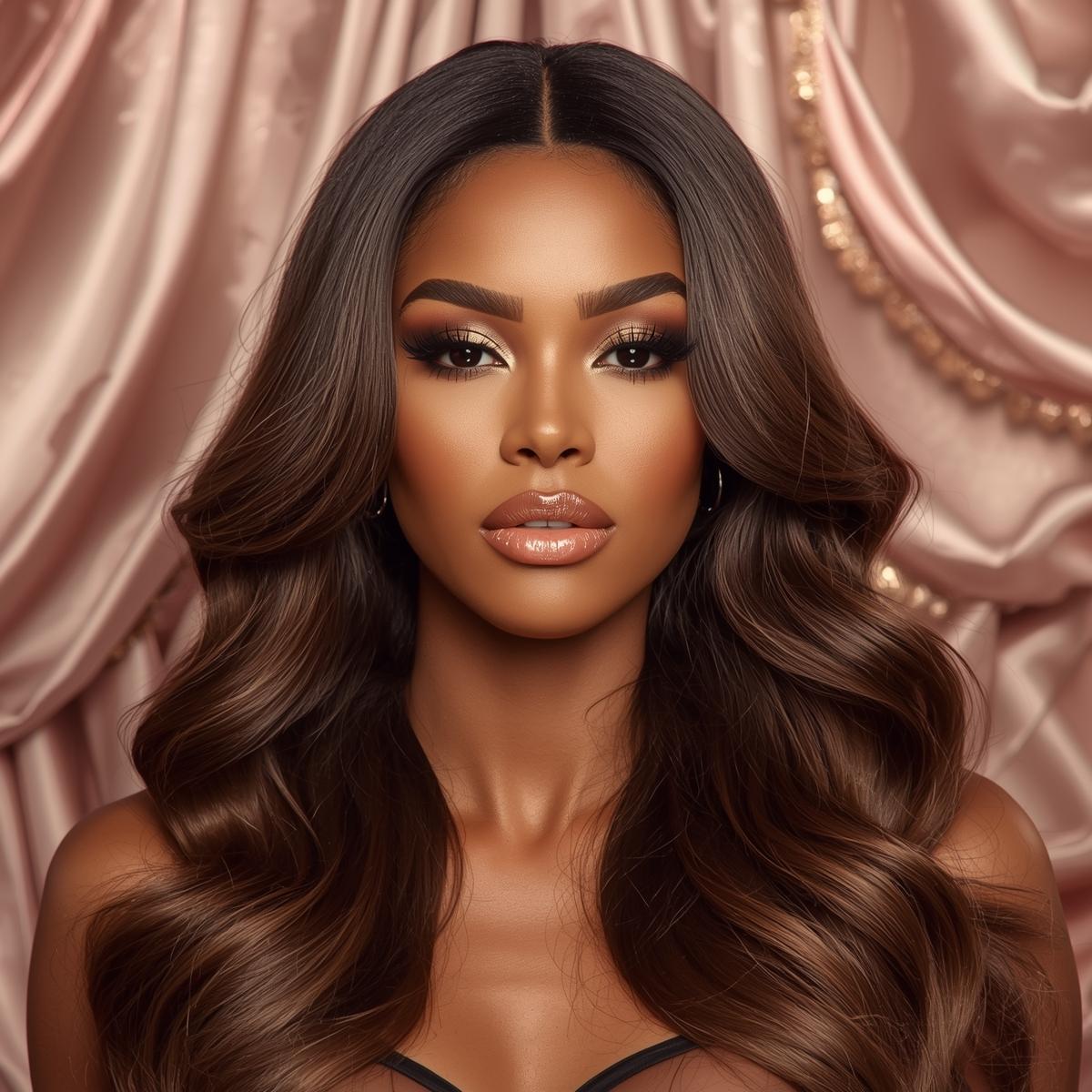 Medium Brown Body Wave Bundle Deals - PRINCIS AURA