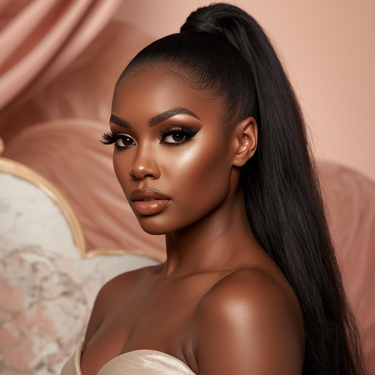 Natural Black Ponytail - PRINCIS AURA