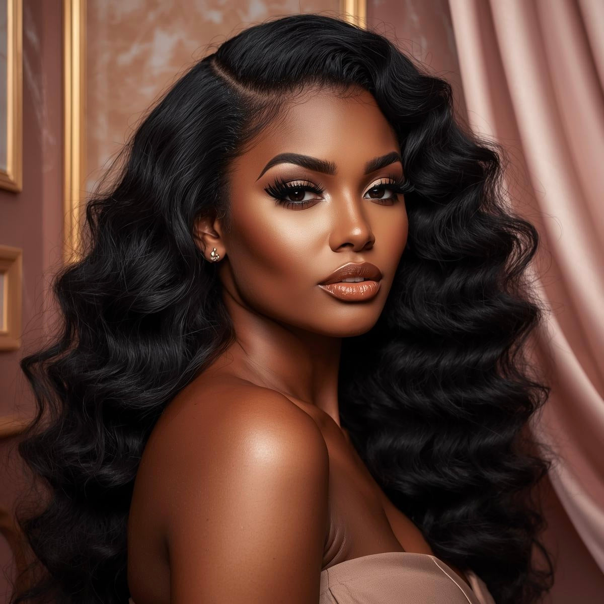 Thalani Deep Wave 4x4 Transparent Closure Wig - PRINCIS AURA