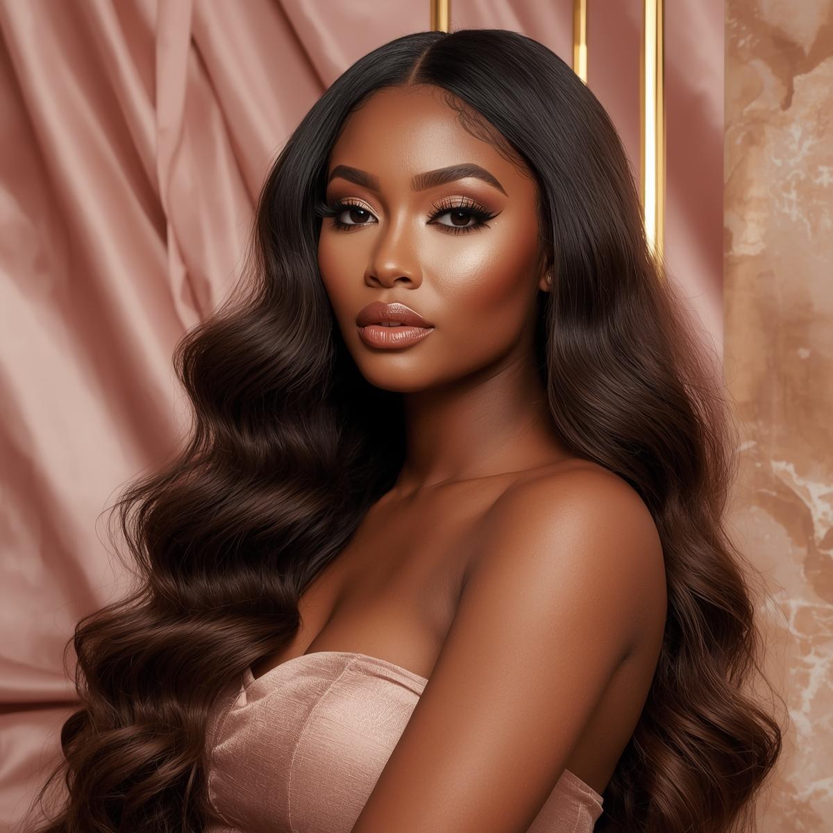 Medium Brown Body Wave Bundles - PRINCIS AURA