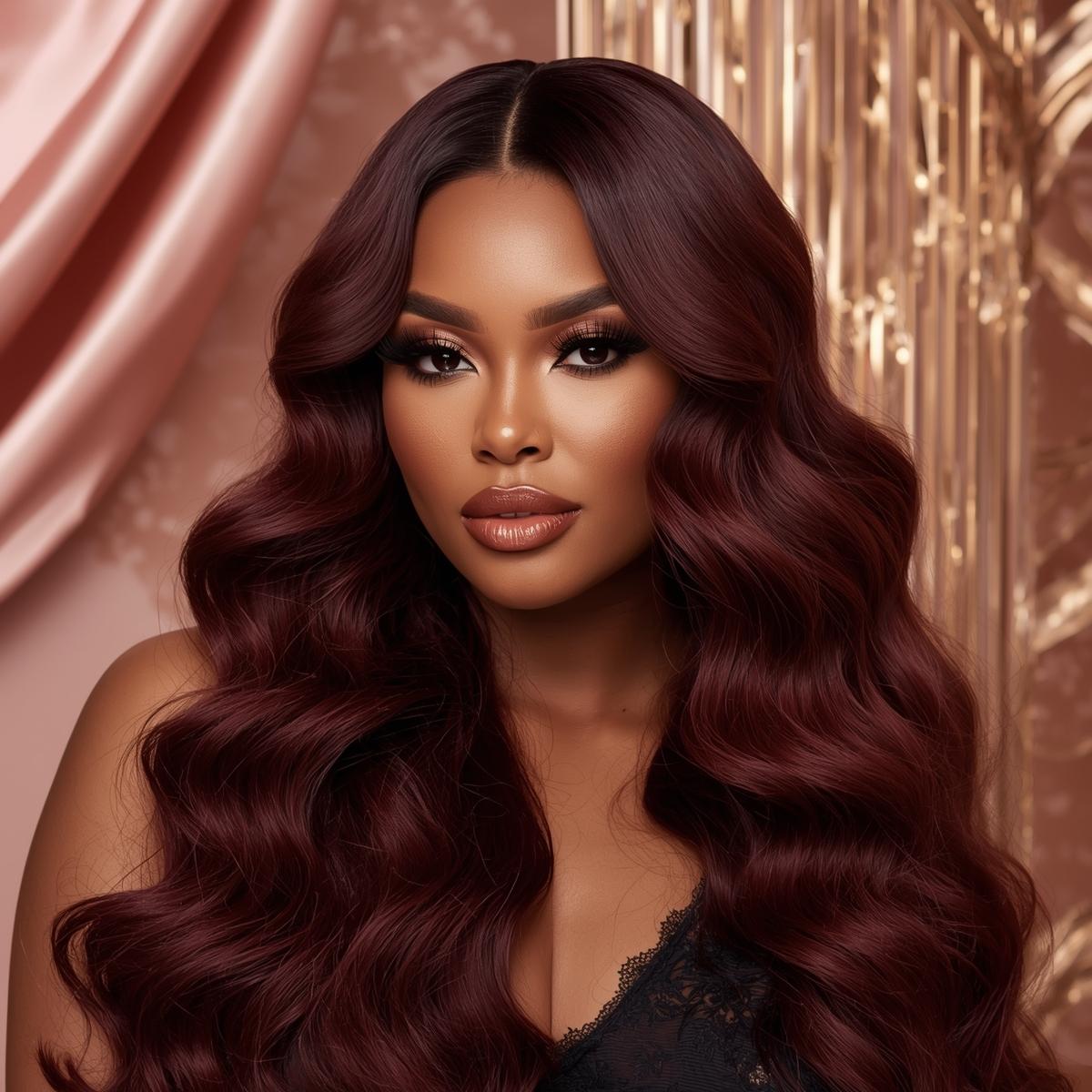 Burgundy Body Wave Bundles - PRINCIS AURA