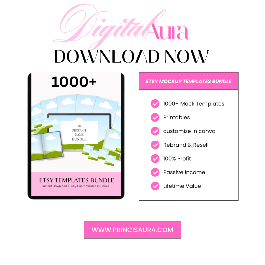 1000+ Etsy Listing Mockup Canva Editable

Templates Bundle, Done For You Mockup Templates,