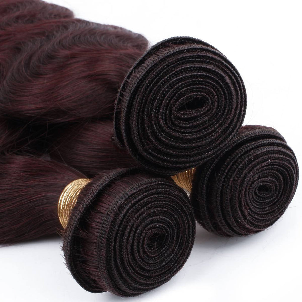 Burgundy Body Wave Bundle Deals - PRINCIS AURA