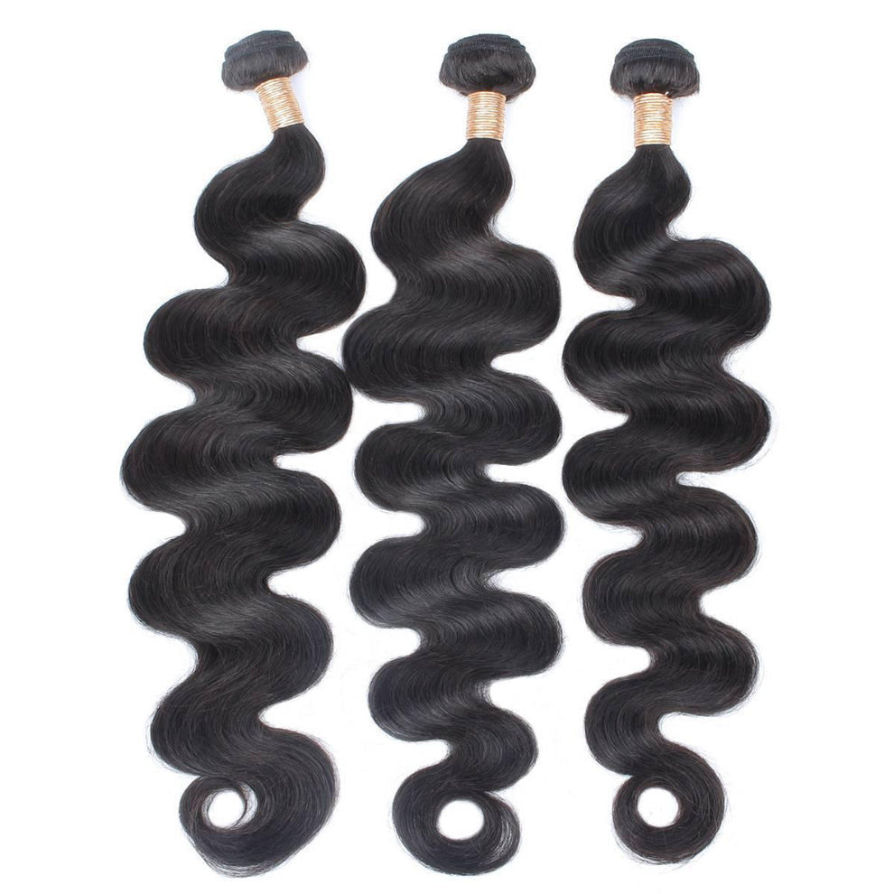 Jet Black Body Wave Bundle Deals - PRINCIS AURA