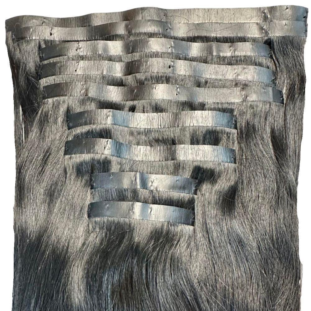Jet Black Seamless Clip-In - PRINCIS AURA