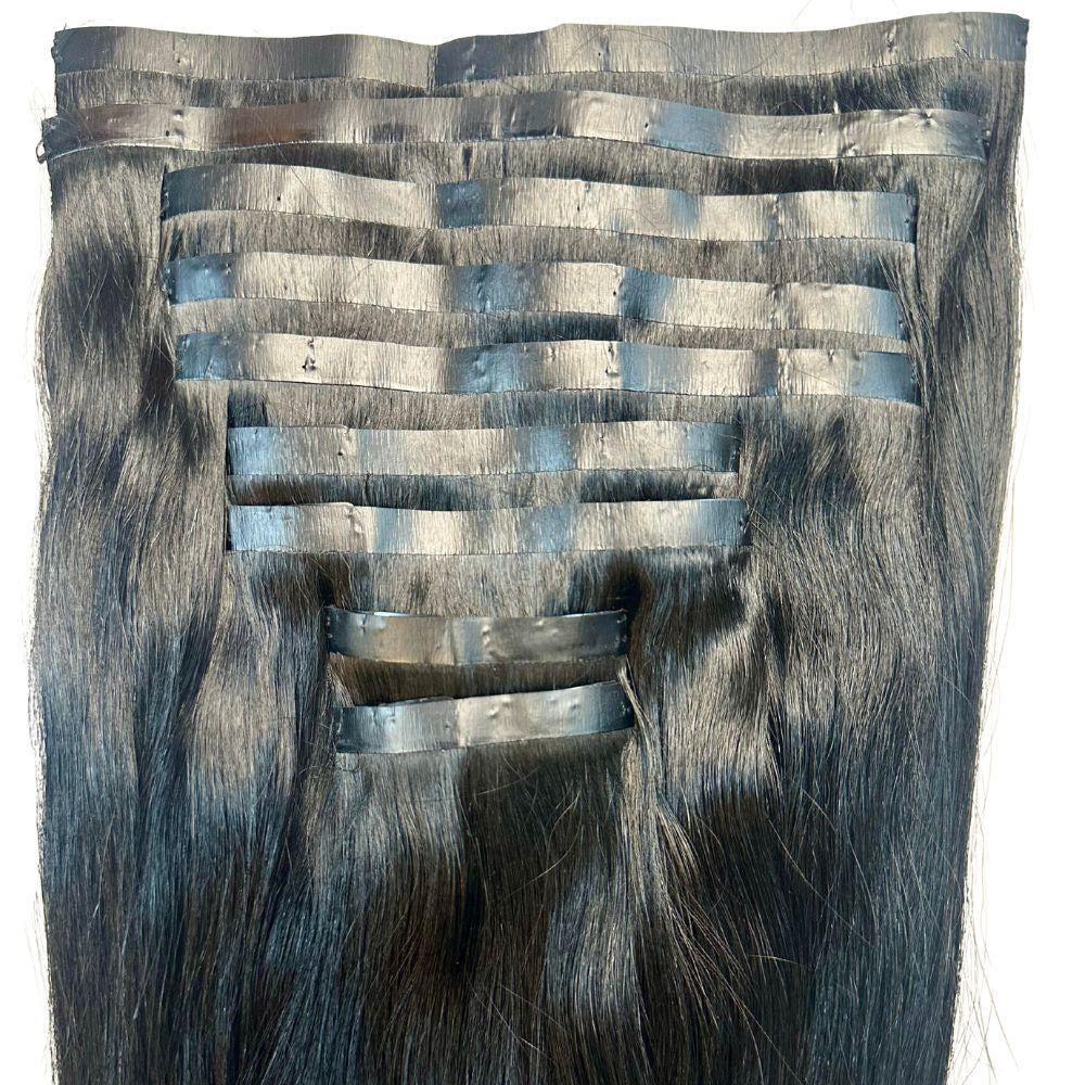 Natural Black Seamless Clip-In - PRINCIS AURA
