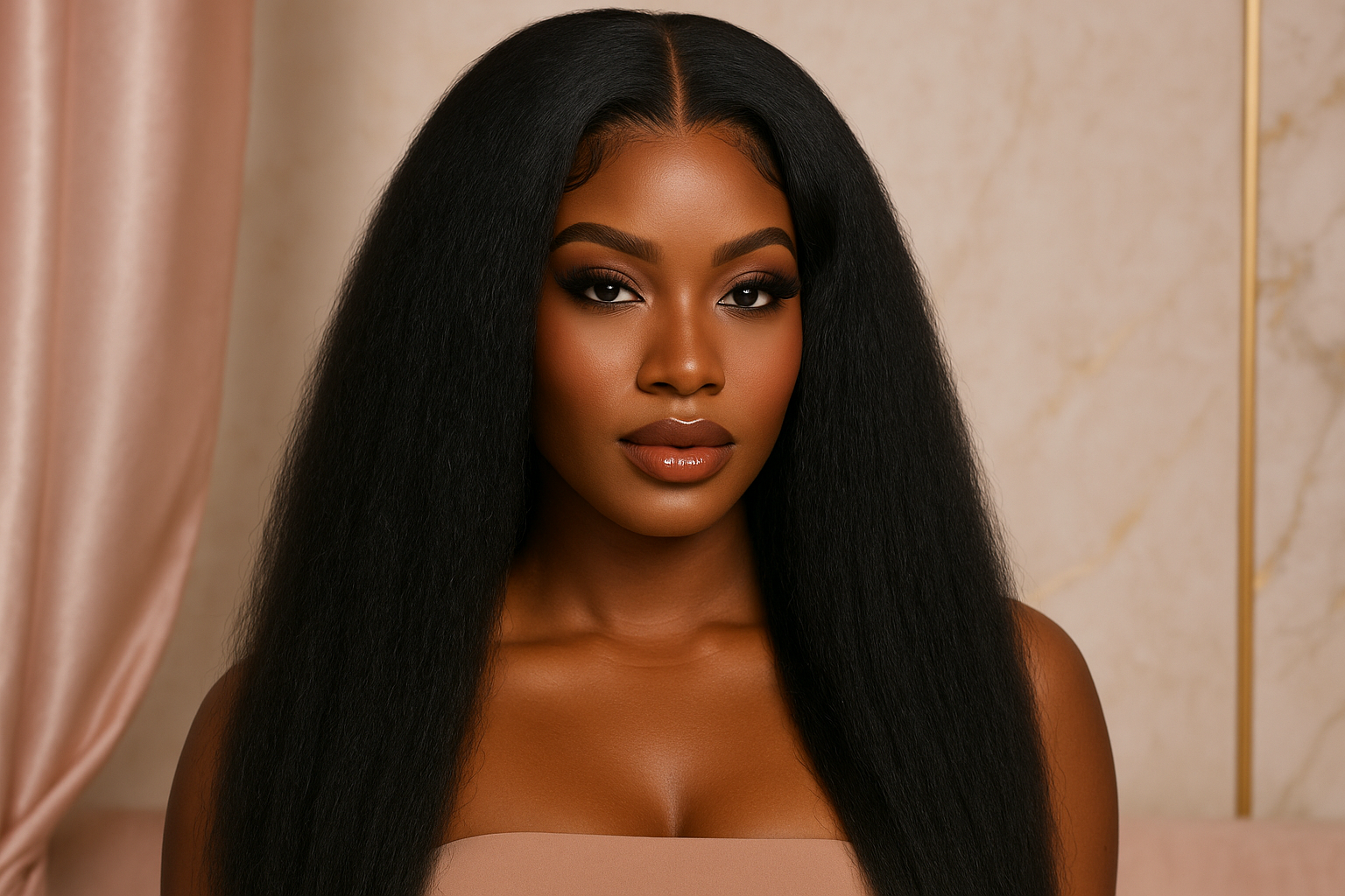 Kinky Straight Tape-In Extensions - PRINCIS AURA